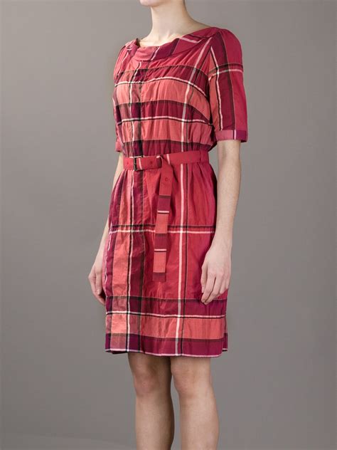 burberry plaid dress free shipping|Burberry brit sleeveless print dress.